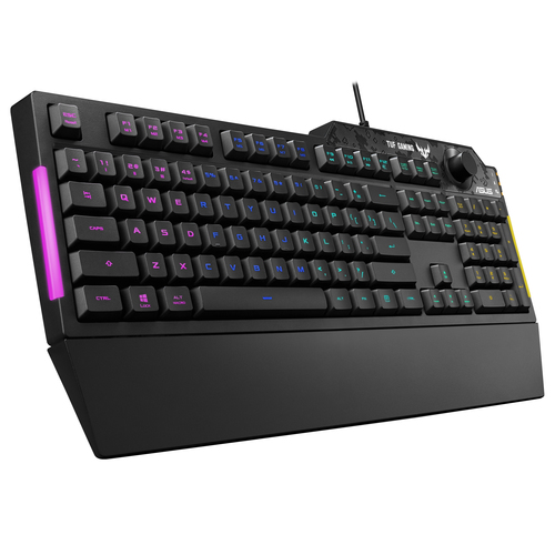Miniatura 3 de Teclado Asus Tuf Gaming K1 RGB, perilla de volumen, teclas programables, cable 1.8 m. Armory Crate, RA04 TUF GAMING K1/US