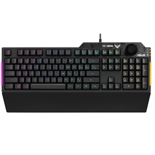 Miniatura 4 de Teclado Asus Tuf Gaming K1 RGB, perilla de volumen, teclas programables, cable 1.8 m. Armory Crate, RA04 TUF GAMING K1/US