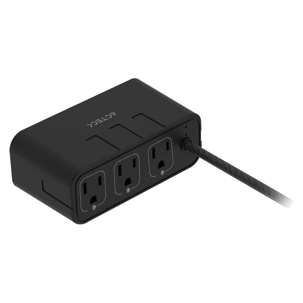 Miniatura 2 de Cargador de escritorio Acteck Energon Mate CE676, 3 Contactos, 2x USB-A, 2x USB-C, 125V, 1.85 Metros, Negro