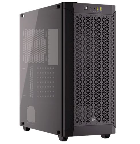 Gabinete Corsair 480T Mid-Tower, ATX, Ventana lateral, S/fuente, Negro