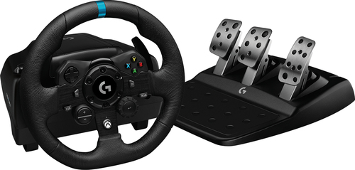 Volante con Pedales Logitech G923, Interfaz USB, Conectividad Alambrico, Compatible con Xbox One y PC, Color Negro