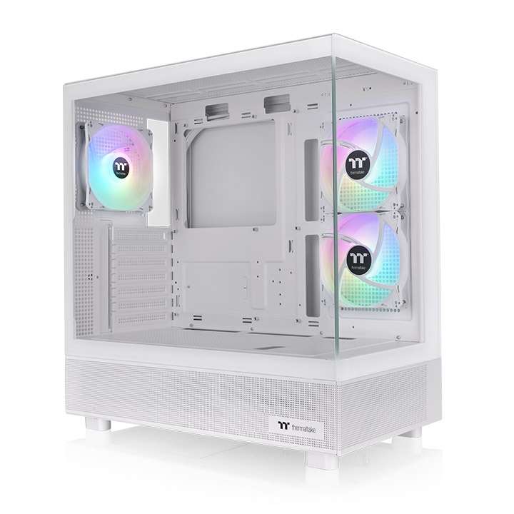 Gabinete thermaltake View 270 TG ARGB Snow, Mid Tower, Ventana Lateral /Frontal, 1x Vent, Blanco