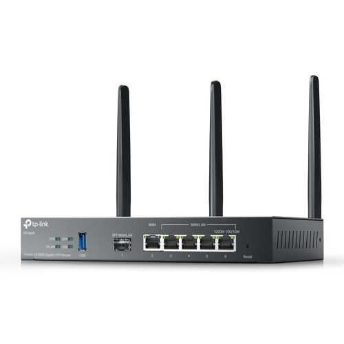 Miniatura 3 de Ruteador Inalambrico TP-Link AX 3000, Omada ER706W, antenas 3, Doble banda, 6 Puertos 1-SPF 5-RJ45, Gigabit