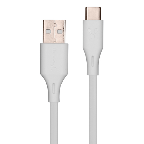Cable USB Vorago Tipo A a Tipo C, 1M Carga Rapida, Blanco