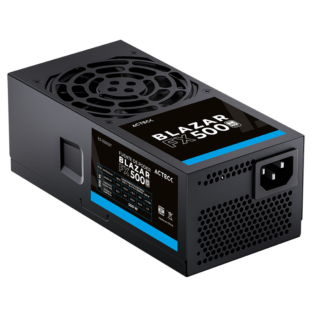 Miniatura 2 de Fuente de Poder TFX Acteck Blazar FX500, 500W, 2x Molex, 2x Sata, 1x ATX, Negro