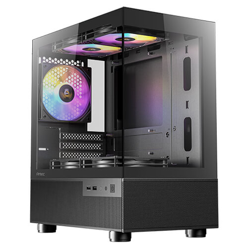 Miniatura 2 de Gabinete Antec CX200M RBG ELITE, Mini Tower, Micro ATX, ITX, 5x Ventiladores ARGB, Negro