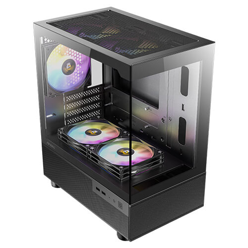 Miniatura 3 de Gabinete Antec CX200M RBG ELITE, Mini Tower, Micro ATX, ITX, 5x Ventiladores ARGB, Negro