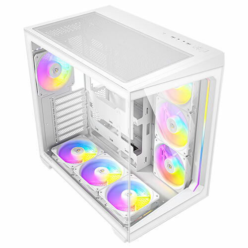 Miniatura 4 de Gabinete Antec C5 ARGB, Midi Tower, Soporta ATX, Micro-ATX, ITX, 7xVent Incluidos, 2xUSB, 1xUSB-C, Blanco