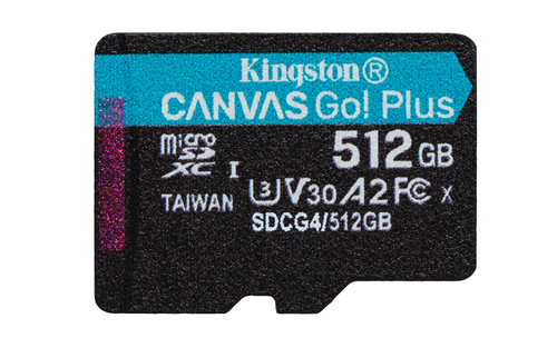 Miniatura 2 de Memoria Micro-SD Kingston Technology Canvas Go Plus 512GB, 200 MB/s, Clase 10