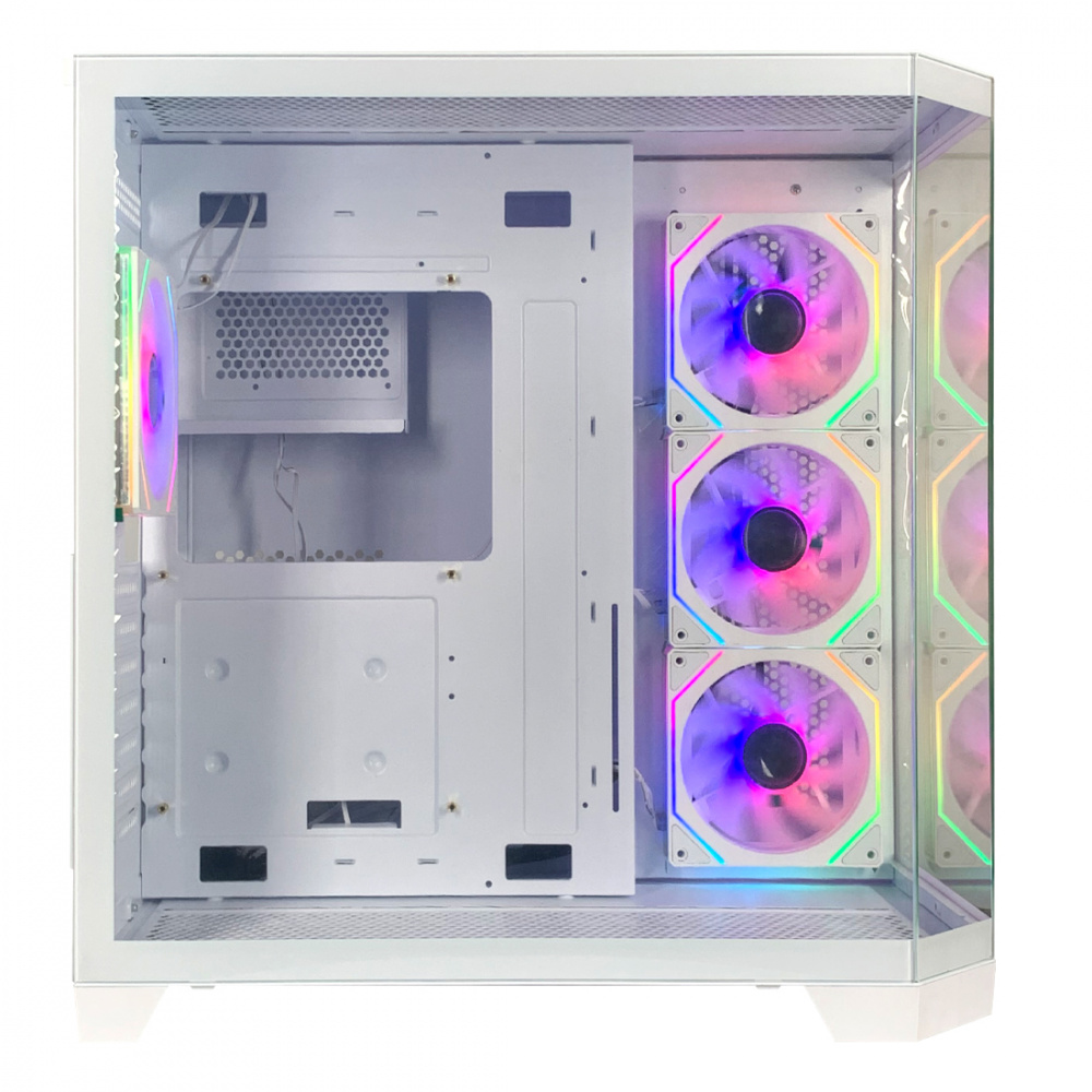 Miniatura 2 de Gabinete Xzeal X-Tron XZ150, Midi-Tower, Soporta M-ATX/ATX, USB 3.0, sin Fuente, 4xVent ARGB, Blanco