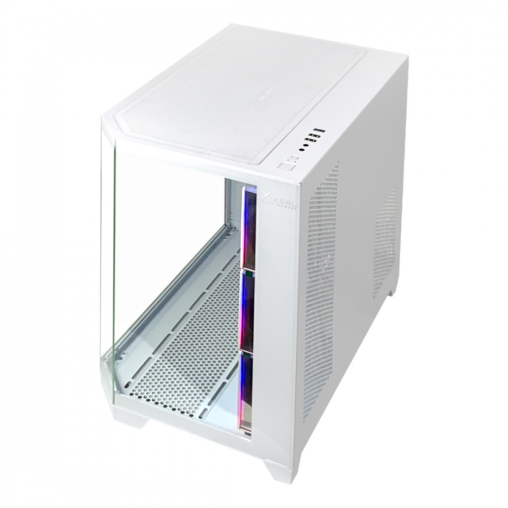 Miniatura 3 de Gabinete Xzeal X-Tron XZ150, Midi-Tower, Soporta M-ATX/ATX, USB 3.0, sin Fuente, 4xVent ARGB, Blanco