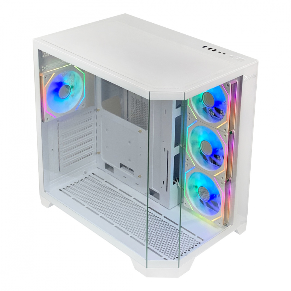 Miniatura 4 de Gabinete Xzeal X-Tron XZ150, Midi-Tower, Soporta M-ATX/ATX, USB 3.0, sin Fuente, 4xVent ARGB, Blanco