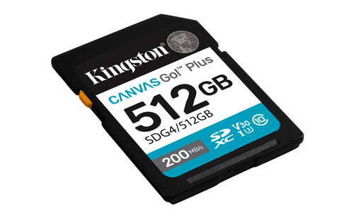 Miniatura 5 de Memoria SDXC Kingston Canvas Go Plus, 512GB, 4k, Velocidad 200 MB/s, Clase 10