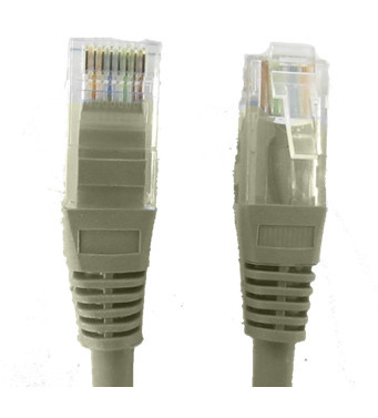 Cable de Red UTP SAXXON de 2 metros, Cat6, Blindado, color gris, (P62UG)