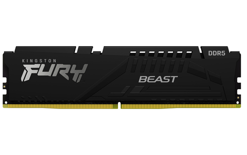 Miniatura 2 de Memoria Ram Kingston Fury Beast Black, 8GB, DDR5, 5200MHz, CL40