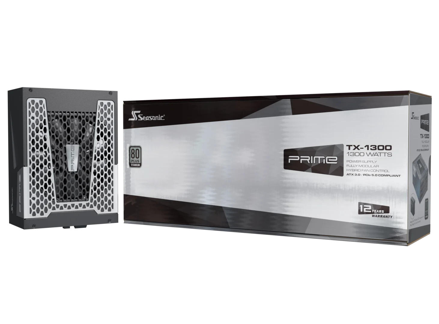Miniatura 2 de Fuente de Poder Seasonic PRIME TX 1300w 80+, Cybenetics Titanium, ATX 3.1, PCIe 5.1, Full Modular, 1x 12V-2x6 600w cable
