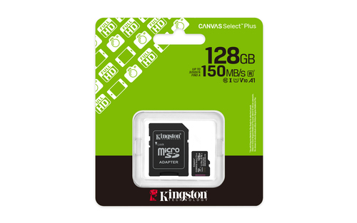 Miniatura 5 de Memoria Micro SD Kingston 128GB, Technology Canvas Select Plus Gen3, Velocidad 150 MB/s, Clase 10