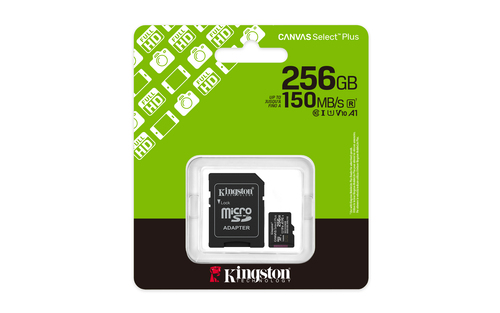 Miniatura 2 de Memoria Micro SD Kingston 256GB, Technology Canvas Select Plus Gen3 , Velocidad 150 MB/s, Clase 10