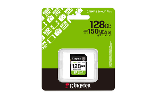 Miniatura 3 de Memoria SD Kingston 128GB, Technology Canvas Select Plus Gen3, Velocidad 150 MB/s, Clase 10