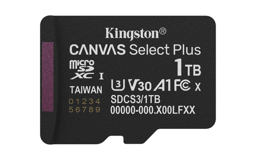 Miniatura 3 de Memoria Micro SD Kingston 1TB, Technology Canvas Select Plus Gen3, Velocidad 150 MB/s, Clase 10
