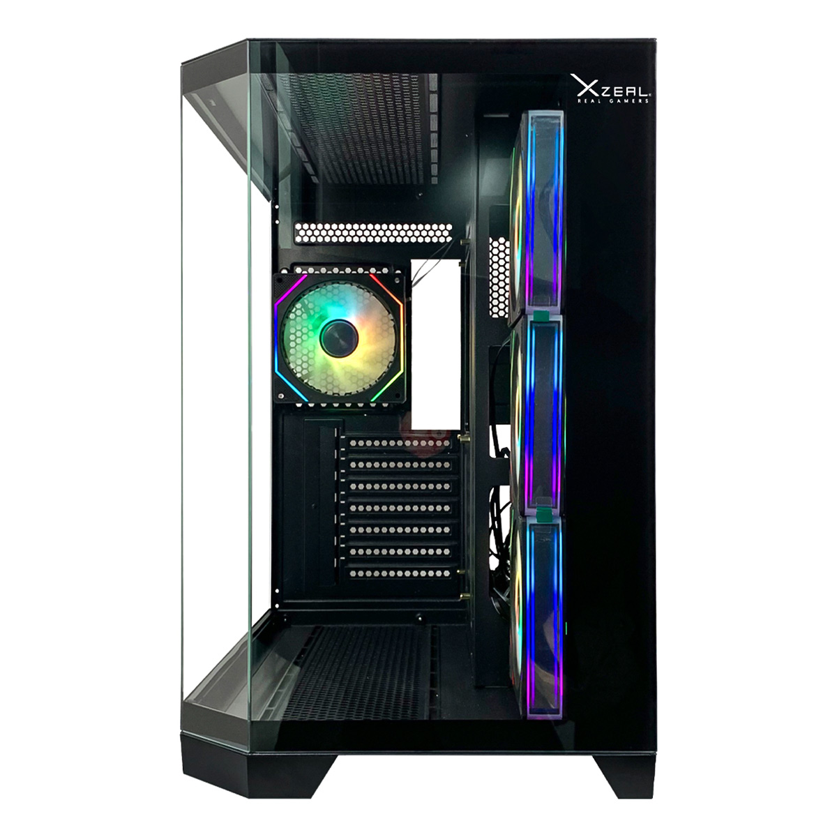 Miniatura 5 de Gabinete Xzeal XZ150, Midi-Tower, ATX/Micro-ATX, USB 3.0, Sin Fuente, 4 Ventiladores Instalados, Negro