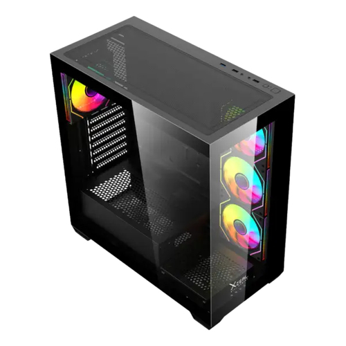 Miniatura 2 de Gabinete XZEAL XZ-140, Vent. 4x120 mm, Midi-Tower, ATX/Micro-ATX/Mini-ITX, USB 2.0/3.0, Negro