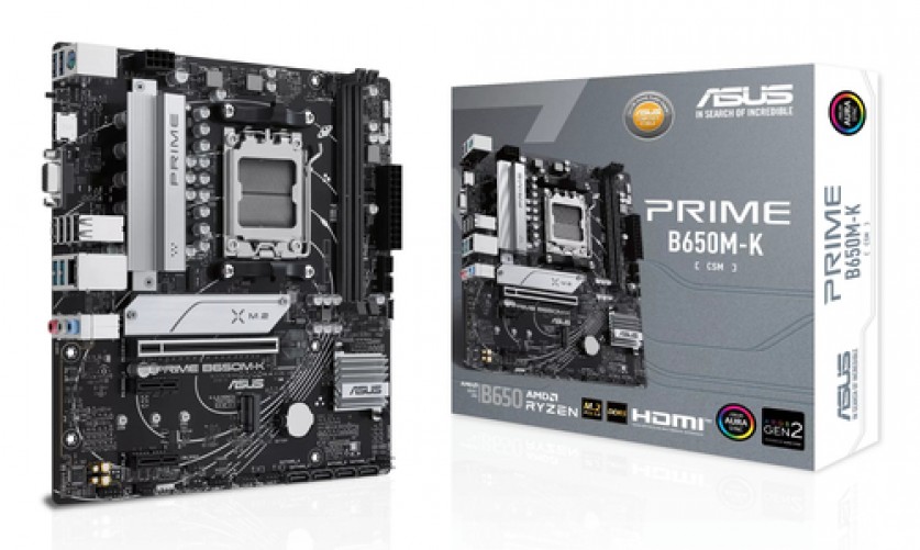 Tarjeta madre ASUS PRIME B650M-K Socket AM5, 2 DDR5-SDRAM, PCI-e 5.0, VGA/HDMI