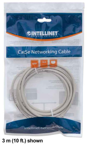 Miniatura 2 de Cable de Red UTP Intellinet 2 m, Cat6, RJ-45, Gris, 334112