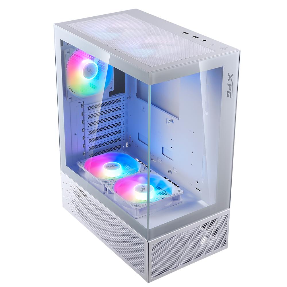 Miniatura 3 de Gabinete XPG INVADER X Mini, Midi Tower, ATX/micro ATX/Mini-ITX, USB 3.2, 5xVent, Blanco