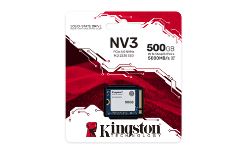 Miniatura 3 de SSD Kingston Technology NV3 500GB, M.2, PCI Express 4.0, Lectura 5000 MB/s, Escritura 3000 MB/s, 2230