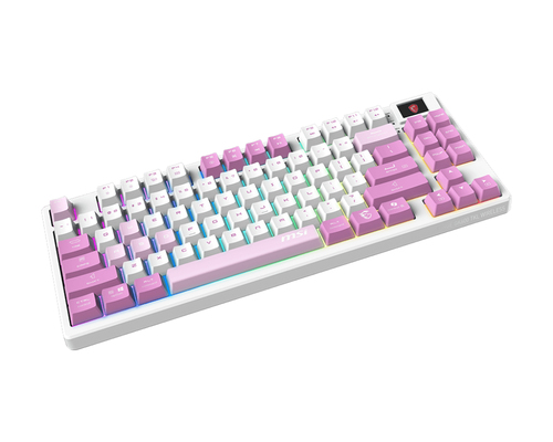 Miniatura 2 de Teclado Mecanico MSI FORGE GK622 TKL WIRELESS, Inalambrico, USB 2.0, Bluetooth 2.4 GHz, Violeta