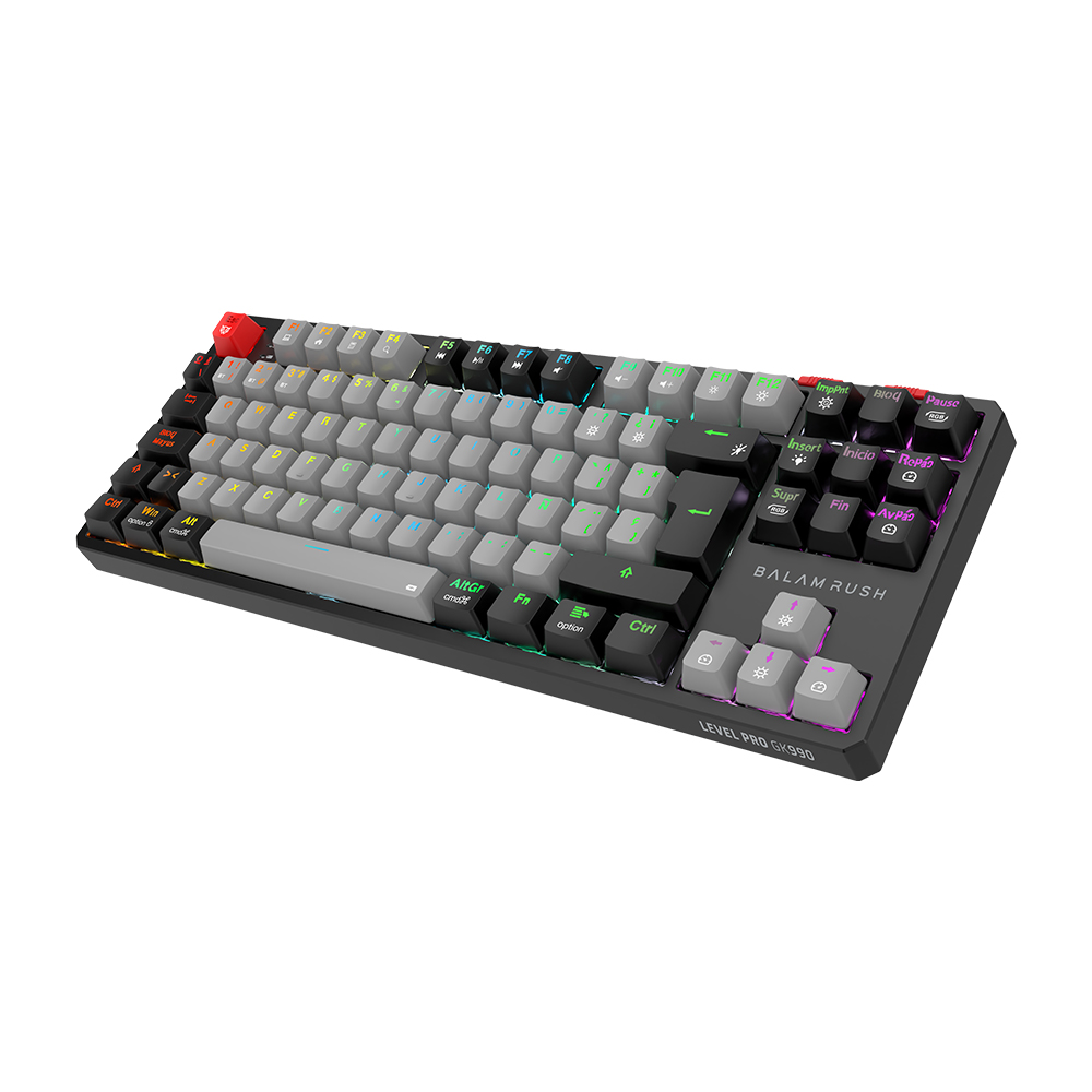 Miniatura 3 de Teclado Gamer Balam Rush Level Pro GK990, RGB TKL, Inalambrico, Mecanico, Bluetooth, Negro