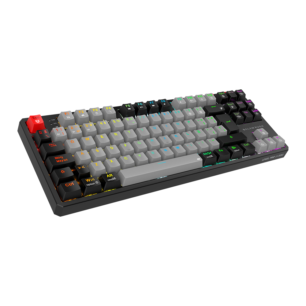 Miniatura 2 de Teclado Gamer Balam Rush Level Pro GK990, RGB TKL, Inalambrico, Mecanico, Bluetooth, Negro