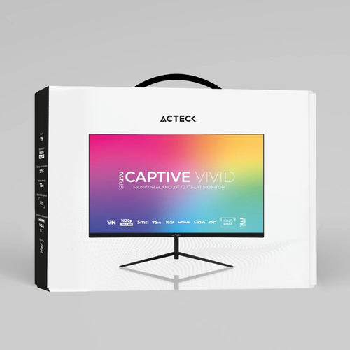 Miniatura 5 de Monitor Acteck Vivid SP270 27, LED, Panel TN, HDMI, VGA, 5ms, 75Hz, Negro