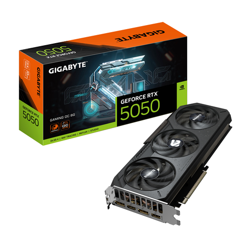Tarjeta de Video GIGABYTE GeForce RTX 5050 GAMING OC 8G, 8 GB, 128 Bit, GDDR6, PCI Express 5.0, DP/HDMI
