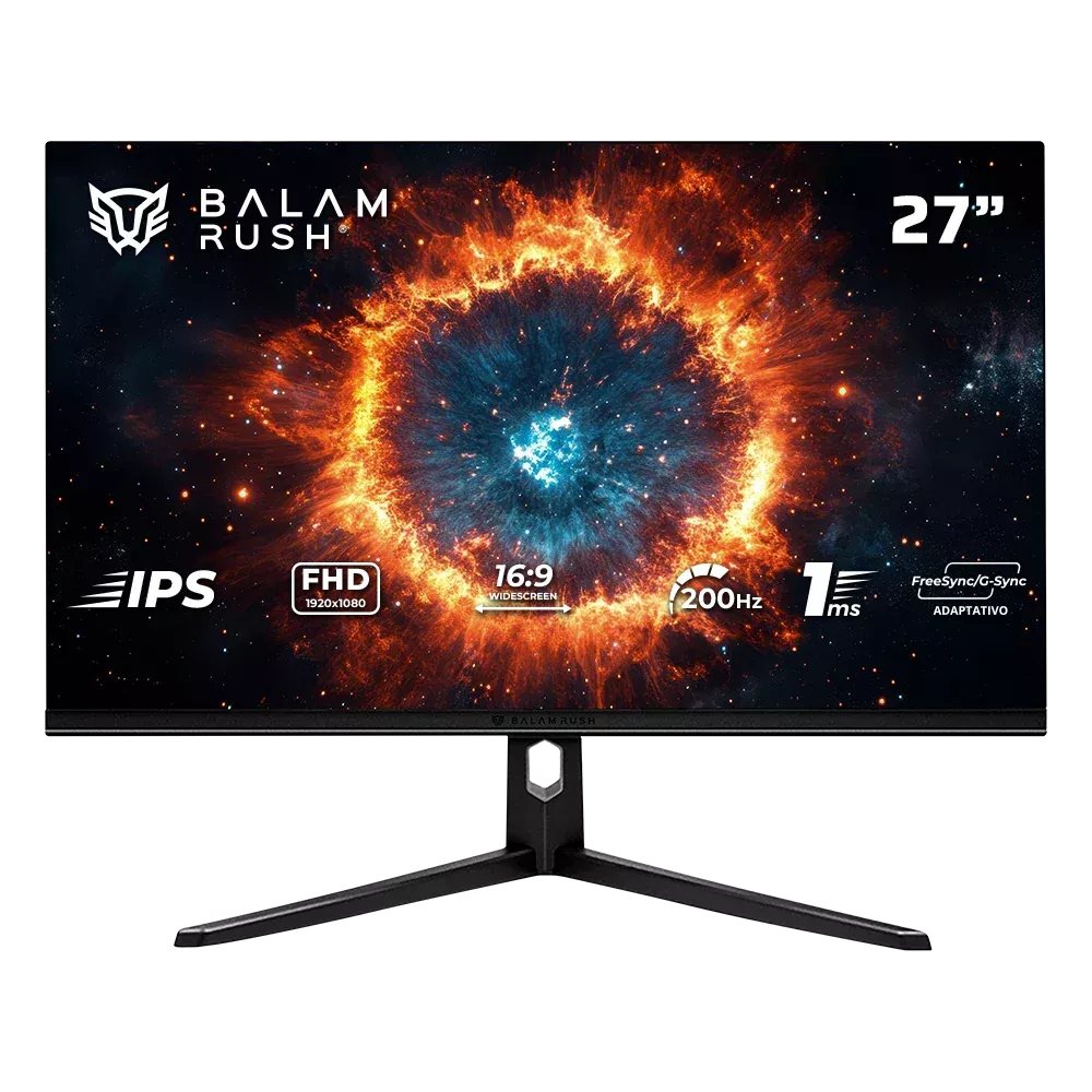 Monitor Gamer Balam Rush Hyper Nova MHN27Y LED 27, 1920x1080 Full HD, G-Sync/FreeSync, 200Hz, HDMI/DP, Negro