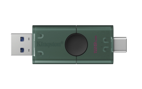 Miniatura 2 de Memoria USB Kingston DataTraveler Duo, 128GB, USB-A, USB-C, Verde