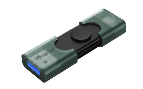 Miniatura 3 de Memoria USB Kingston DataTraveler Duo, 128GB, USB-A, USB-C, Verde