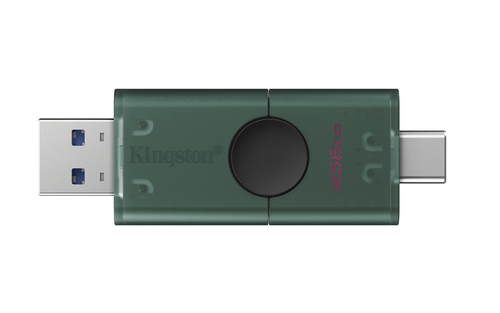 Miniatura 2 de Memoria USB Kingston DataTraveler Duo, 256GB, USB-A, USB-C, Verde