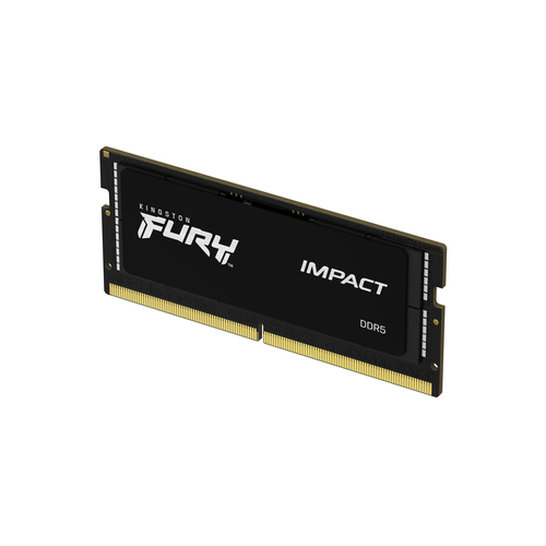 Miniatura 2 de Memoria Ram Kingston Fury Impact Black, SO-DIMM, 8GB, DDR5, 4800MHz, CL38, 262-pin, XMP