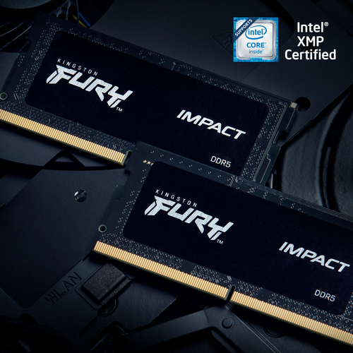 Miniatura 5 de Memoria Ram Kingston Fury Impact Black, SO-DIMM, 8GB, DDR5, 4800MHz, CL38, 262-pin, XMP
