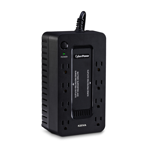 Miniatura 5 de No Break CyberPower ST425 0.425 kVA / 260 W, 890 J, Entrada 140 V, 8 salidas AC, Negro