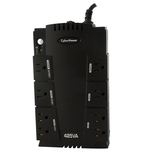Miniatura 3 de No Break CyberPower CP425SLG 0.425 kVA / 255 W, 890 J, Salida 120 V, 8 salidas AC, Negro