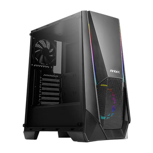 Gabinete Antec VX310 ARGB Midi Tower, Vent. 3x 120 mm, Vent. 1x 120 mm, PSU NO Negro