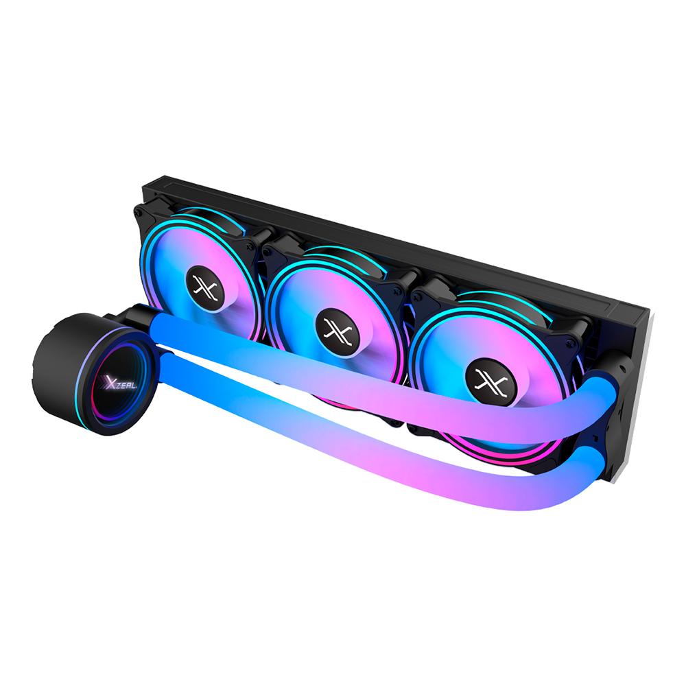 Miniatura 2 de Sistema De Enfriamiento Liquido Xzeal VOSTOK AR360, ARGB, RPM 800-1800, INTEL/AMD, Negro