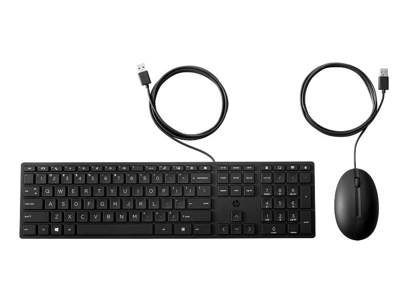 Kit Teclado y Mouse HP 320MK, USB-A, 1000 DPI, Alambrico, Negro