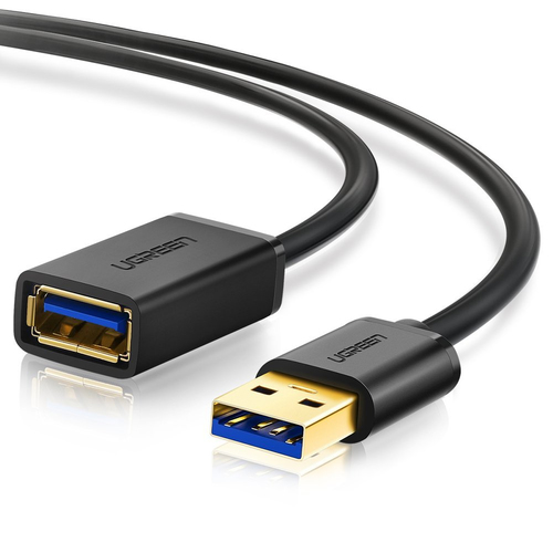 Cable USB 3.0 Ugreen Extension, USB-A a USB-A, 1M, Negro