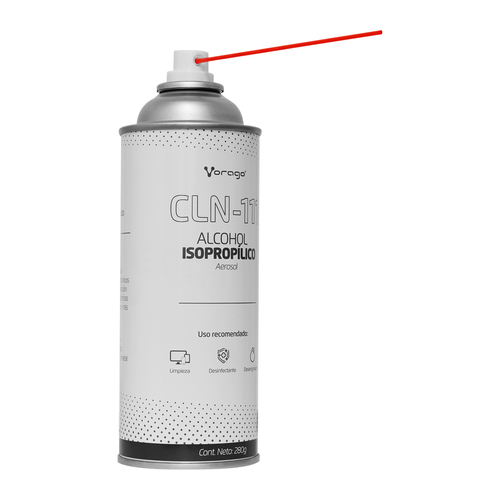 Miniatura 2 de ALCOHOL ISOPROPILICO AEROSOL VORAGO CLN-111, 280G PARA COMPONENTES ELECTRONICOS