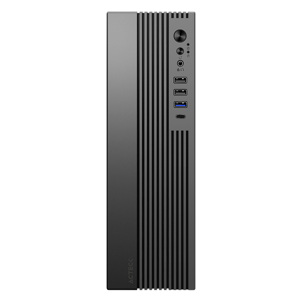 Gabinete Acteck Slim Onex GS450, Mini-Tower, Micro-ATX, USB, Fuente de 400W, 1xVentilador, Negro