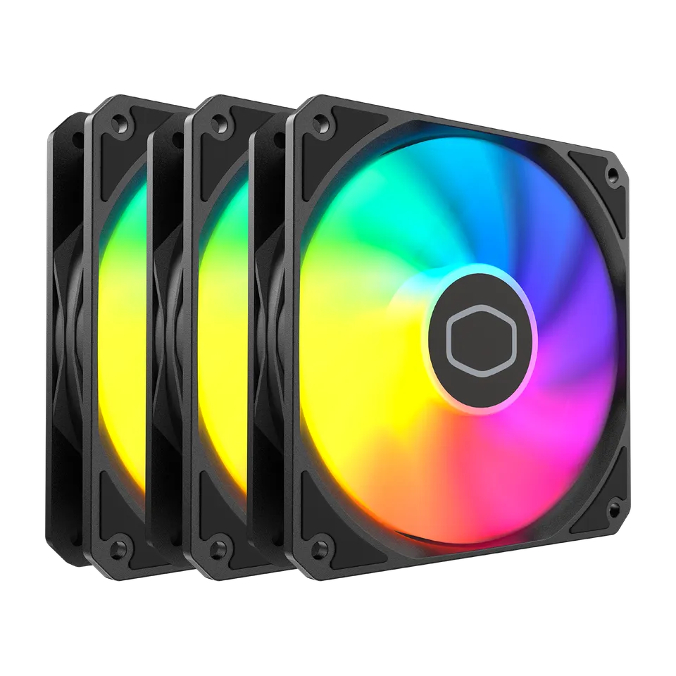 Kit De 3 Ventiladores Cooler Master MF120 LITE ARGB, Negro